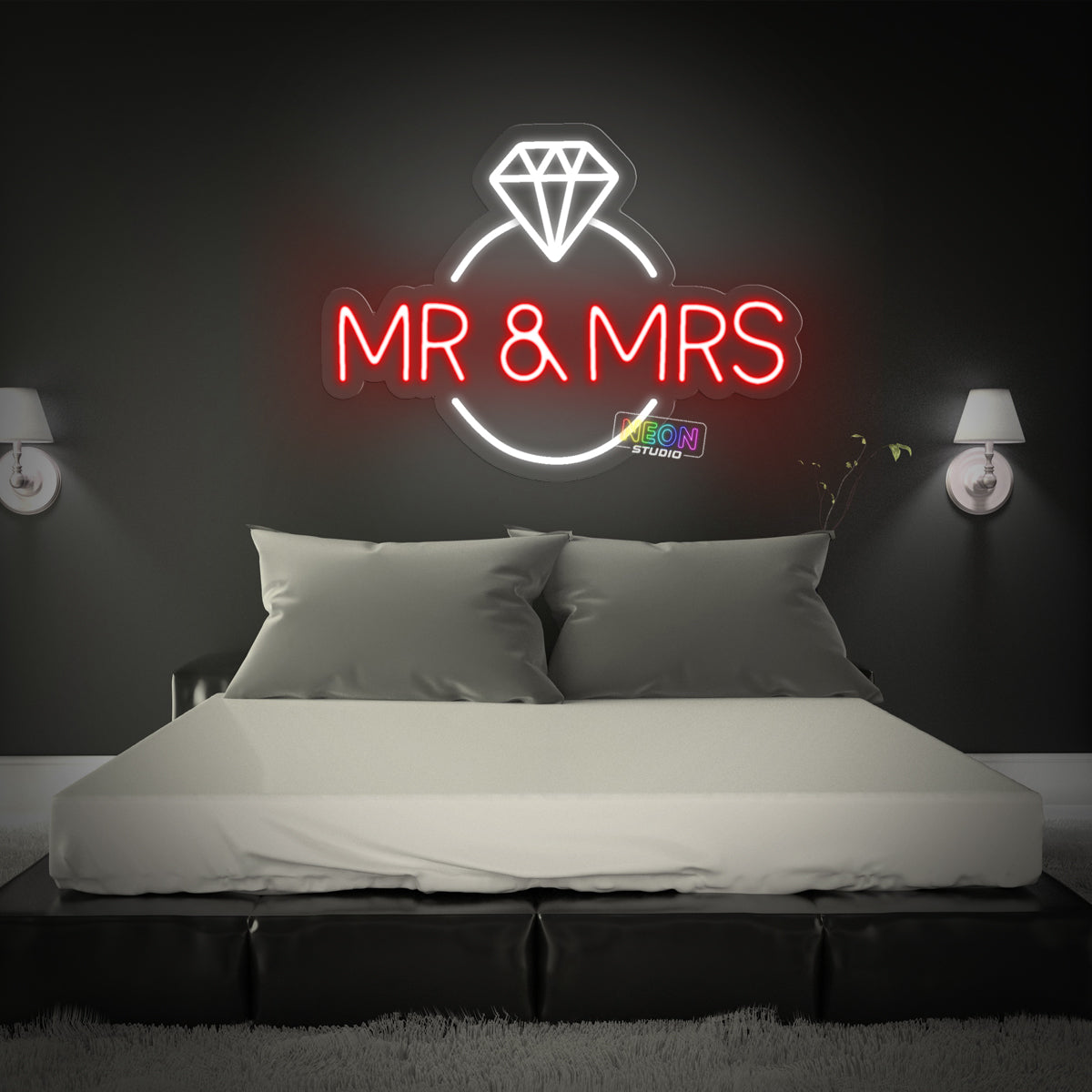 Mr & Mrs med diamantring